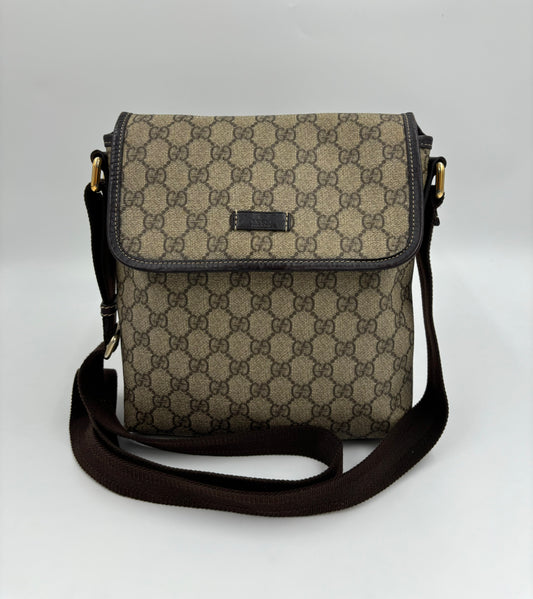 Gucci Shoulder Crossbody Bag Canvas Leather